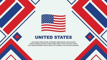 United States Flag Abstract Background Design Template. United States Independence Day Banner Wallpaper Vector Illustration. United States Flag