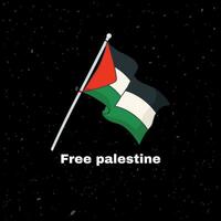 Customizable vector palestine flag design, editable vector eps 10 file format