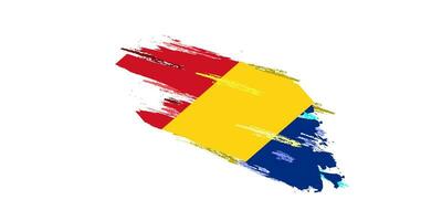 Vector Armenia flag Brush stroke with White background template