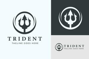 Trident Weapon Concept King's Spear Design Trident God Neptune Poseidon Triton vector