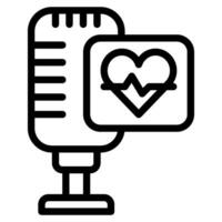 Content creator health podcast object illustration vector