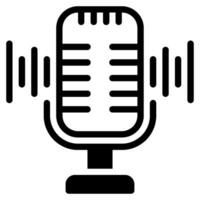 voice recorder icon illustration for web app, etc vector