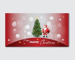 vector merry Christmas celebration brochure card