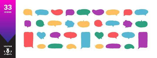 Dialogue chat bubbles. Speech Bubble set. Talk clouds. Vector scalable graphics