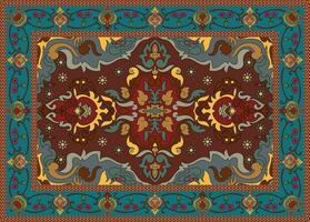 persian carpet decorative elements arabic decorative rugs Beautiful designs for rugs, tapis, yoga mats. vector