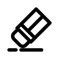 Eraser icon outlined Royalty Free Vector Image