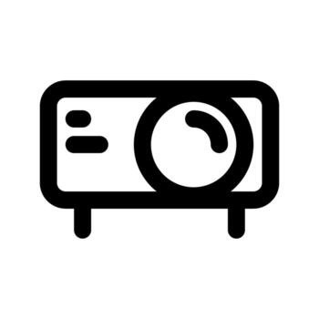 proyector icono vector. plano diseño estilo. lata ser usado como un símbolo en web diseño y móvil aplicación vector