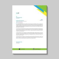 Letterhead design template vector