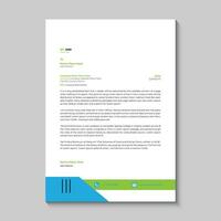 Letterhead design template vector