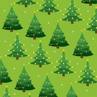 Christmas tree icon Pattern background Vector illustration