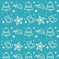 Christmas pattern background Gift wrapping paper Vector illustration