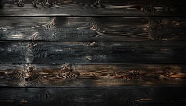 ai generado recién horneado cuerno en de madera mesa, un dulce francés deleite generado por ai foto