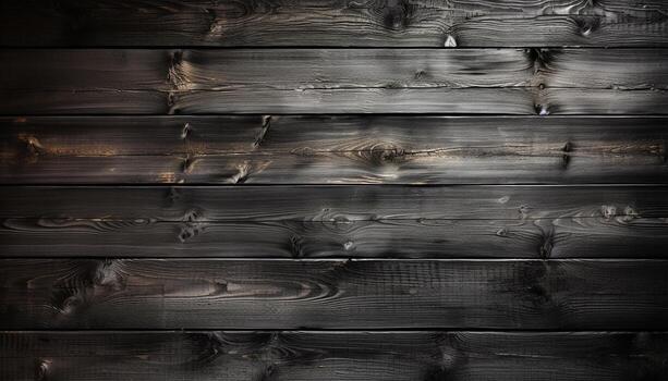 ai generado recién horneado cuerno en de madera mesa, un dulce francés deleite generado por ai foto