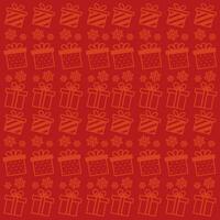 Christmas pattern background Gift wrapping paper Vector illustration