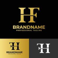Letter HF or FH Monogram Logo, suitable for any business with HF or FH initial. vector