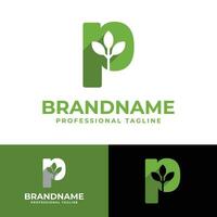 Letter P Nature Logo, suitable for any business related to Nature with P initial. vector