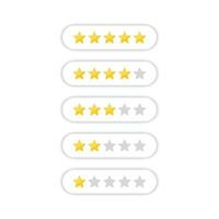 Star rating icon. Star quality rating icon. Customer choice. Rank rating stars feedback. vector