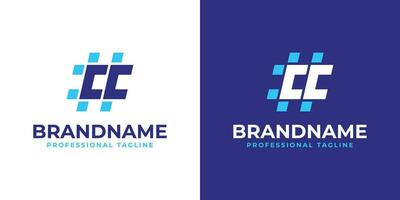 letra cc hashtag logo, adecuado para ninguna negocio con cc inicial. vector