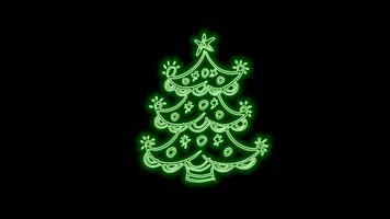 Merry christmas trees decoration video