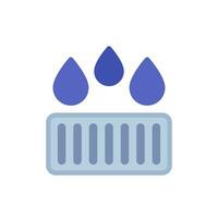 drain, drainage icon, flat vector