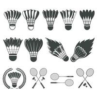 Badminton Vector Bundle, Badminton Vector Cork Bundle, Badminton elements, Racket Vector, Racket equipment, Outline, Sports illustration, Badminton  Ball, vector, Badminton silhouette Bundle