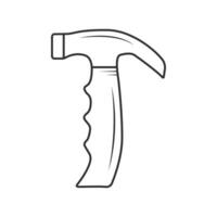 Hammer Outline Vector, Hammer Icon, Hammer illustration, Carpenter Vector, Mechanic silhouette, Mechanic Tools, Carpenter tools, Worker elements, Labor equipment, Labor Day, Worker day vector