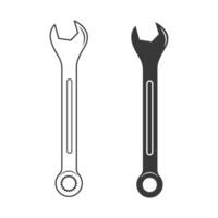 Spanner Silhouette Vector, Spanner Vector, Hardware Vector,  Automation Technology, Mechanical Systems, Spanner illustration, Mechanic silhouette, Mechanic Tools, Worker elements, Labor equipment vector