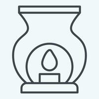 Icon Aroma. related to Vintage Decoration symbol. line style. simple design editable. simple illustration vector