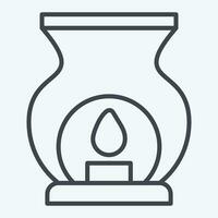 Icon Aroma. related to Vintage Decoration symbol. line style. simple design editable. simple illustration vector