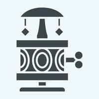 Icon Music Box. related to Vintage Decoration symbol. glyph style. simple design editable. simple illustration vector