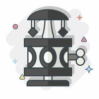 Icon Music Box. related to Vintage Decoration symbol. comic style. simple design editable. simple illustration vector