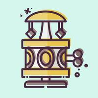 Icon Music Box. related to Vintage Decoration symbol. MBE style. simple design editable. simple illustration vector