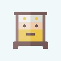 Icon Drawer. related to Vintage Decoration symbol. flat style. simple design editable. simple illustration vector