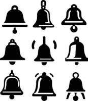 campana icono vector ilustración negro color 2