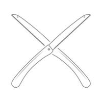 Cross Saw, Cross Saw outline, Saw vector, Saw outline, Saw, Hardware outline, Saw lineart, Worker elements, Labor equipment, Repair tools, Forest tools, Woodcutter, Woodsman, Carpenter tool vector