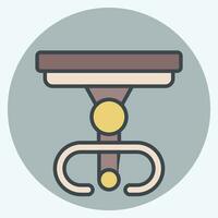Icon Table. related to Vintage Decoration symbol. color mate style. simple design editable. simple illustration vector