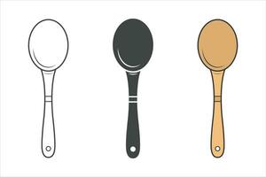 Wooden Spoon, Cooking Wooden Spoon Silhouette, Restaurant Equipment, wooden Cooking Equipment, Clip Art, Utensil, Silhouette, Wooden Equipment, Wooden Spoon Vector, Wooden Spoon illustration vector