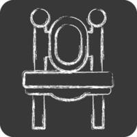 Icon Dressing Table. related to Vintage Decoration symbol. chalk Style. simple design editable. simple illustration vector