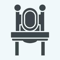 Icon Dressing Table. related to Vintage Decoration symbol. glyph style. simple design editable. simple illustration vector