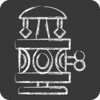 Icon Music Box. related to Vintage Decoration symbol. chalk Style. simple design editable. simple illustration vector