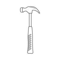 Hammer Outline Vector, Hammer Icon, Hammer illustration, Carpenter Vector, Mechanic silhouette, Mechanic Tools, Carpenter tools, Worker elements, Labor equipment, Labor Day, Worker day vector