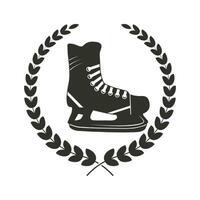 Patinaje zapato vector, Patinaje zapato ilustración, Deportes ilustración, Patinaje zapato, vector, hielo Patinaje zapato silueta, silueta, Deportes silueta, juego vector, juego torneo, hockey torneo vector