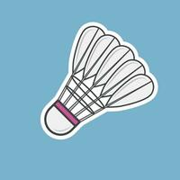 Badminton shuttlecock and rocket. Sports doodle vector illustration  isolated. Vector illustration 22346388 Vector Art at Vecteezy