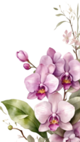 ai généré l'eau Couleur fleur ai génératif png