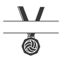 vóleibol monograma silueta, vóleibol monograma vector, vóleibol logo ilustración, Deportes monograma vector, Deportes logo silueta, Deportes logo ilustración, ilustración acortar arte, vector