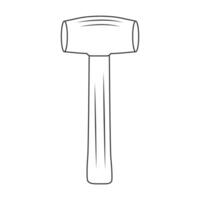 Hammer Outline Vector, Hammer Icon, Hammer illustration, Carpenter Vector, Mechanic silhouette, Mechanic Tools, Carpenter tools, Worker elements, Labor equipment, Labor Day, Worker day vector