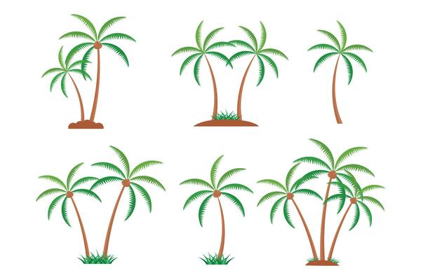 Coconut Tree Vector, Coconut Tree Illustrations, Coconut Tree clip art, Coconut Plant, Plant Silhouette, Tree Vector, Silhouette, outline vector, Summer, Summer Elements, Palm Tree, Summer holiday