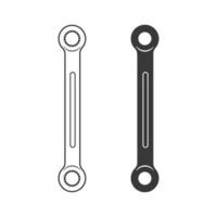 Spanner Silhouette Vector, Spanner Vector, Hardware Vector,  Automation Technology, Mechanical Systems, Spanner illustration, Mechanic silhouette, Mechanic Tools, Worker elements, Labor equipment vector