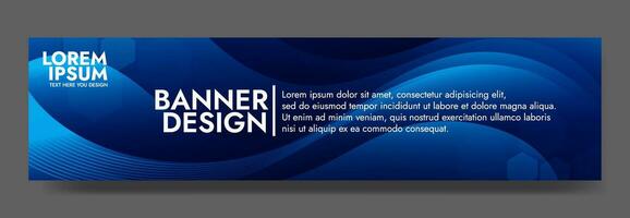 Abstract dark blue banner color with a unique wavy design. It is ideal for creating eye catching headers, promotional banners, and graphic elements with a modern and dynamic look. vector