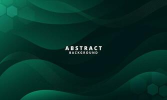 Abstract Dark Green Background with Wavy Shapes. flowing and curvy shapes. This asset is suitable for website backgrounds, flyers, posters, and digital art projects. vector